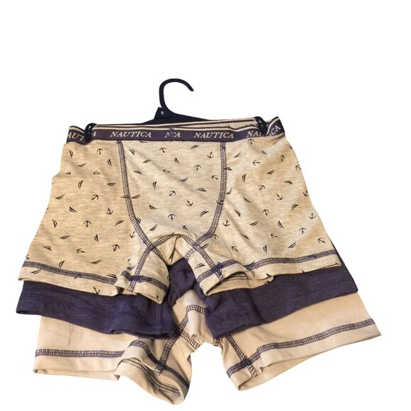 Nautica Boys Size Small Boxer Briefs Set of 3 Navy Gray - Picture 3 of 3